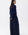 Blue Buttoned Knitwear Cardigan