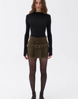 Mini Jean Skirt with Belt Detail
