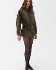Belted Mini Shirt Dress
