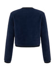 Blue Buttoned Knitwear Cardigan