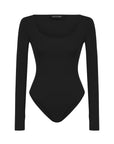 Black Crew Neck Bodysuit
