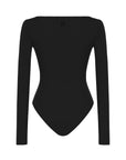 Black Crew Neck Bodysuit