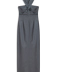 Anthracite Cut-Out Detailed Midi Dress