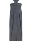 Anthracite Cut-Out Detailed Midi Dress