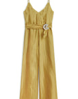 Yellow Metal Accessory Overalls