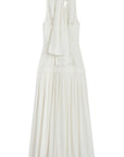 Off-White Halter Neck Maxi Dress