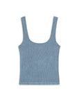 Indigo Printed Detail Crop Top