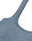 Indigo Printed Detail Crop Top
