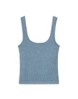 Indigo Printed Detail Crop Top