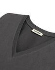 Anthracite V-Neck Padded T-Shirt