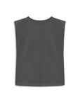 Anthracite V-Neck Padded T-Shirt