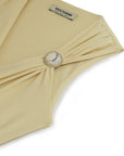 Yellow Accessory Detailed Maxi Dress
