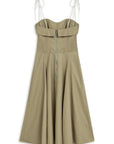 Beige Corset Look Dress