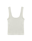 Ecru Printed Detail Crop Top