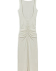 Ecru Backless Maxi Dress