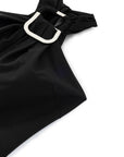 Black Halter Neck Midi Dress