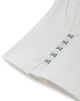 Off-White T-Shirt with Agraffe Accessory Detail