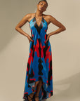 The Sharon Keyser Collection - New Dawn 1 Halter Neck Backless Dress