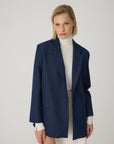 Pienza Navy Blue Women's Blazer Jacket