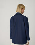 Pienza Navy Blue Women's Blazer Jacket