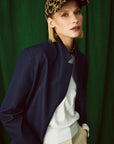 Pienza Navy Blue Women's Blazer Jacket
