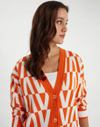 Orange Knitwear Cardigan Fınal Item - Porterist 1