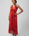 The Sharon Keyser Collection - Red Carpet Halter Neck Backless Dress