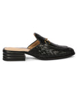Black Izaan - Heeled Mule