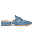 Savannah - Flat Mules - Denim