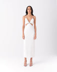 Luna White Midi Dress | Porterist