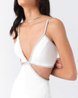 Luna White Midi Dress | Porterist