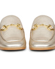 Savannah Metallic Flat Mules Gold