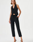 Black Knitwear Pants With Pockets And Cord At The Waist Fınal Item - Porterist 1