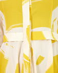 Sandra Collared Long Yellow Dress