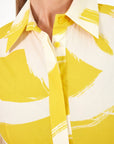 Sandra Collared Long Yellow Dress
