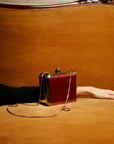 Dar yacout Fushia Gold Chain Shoulder Bag