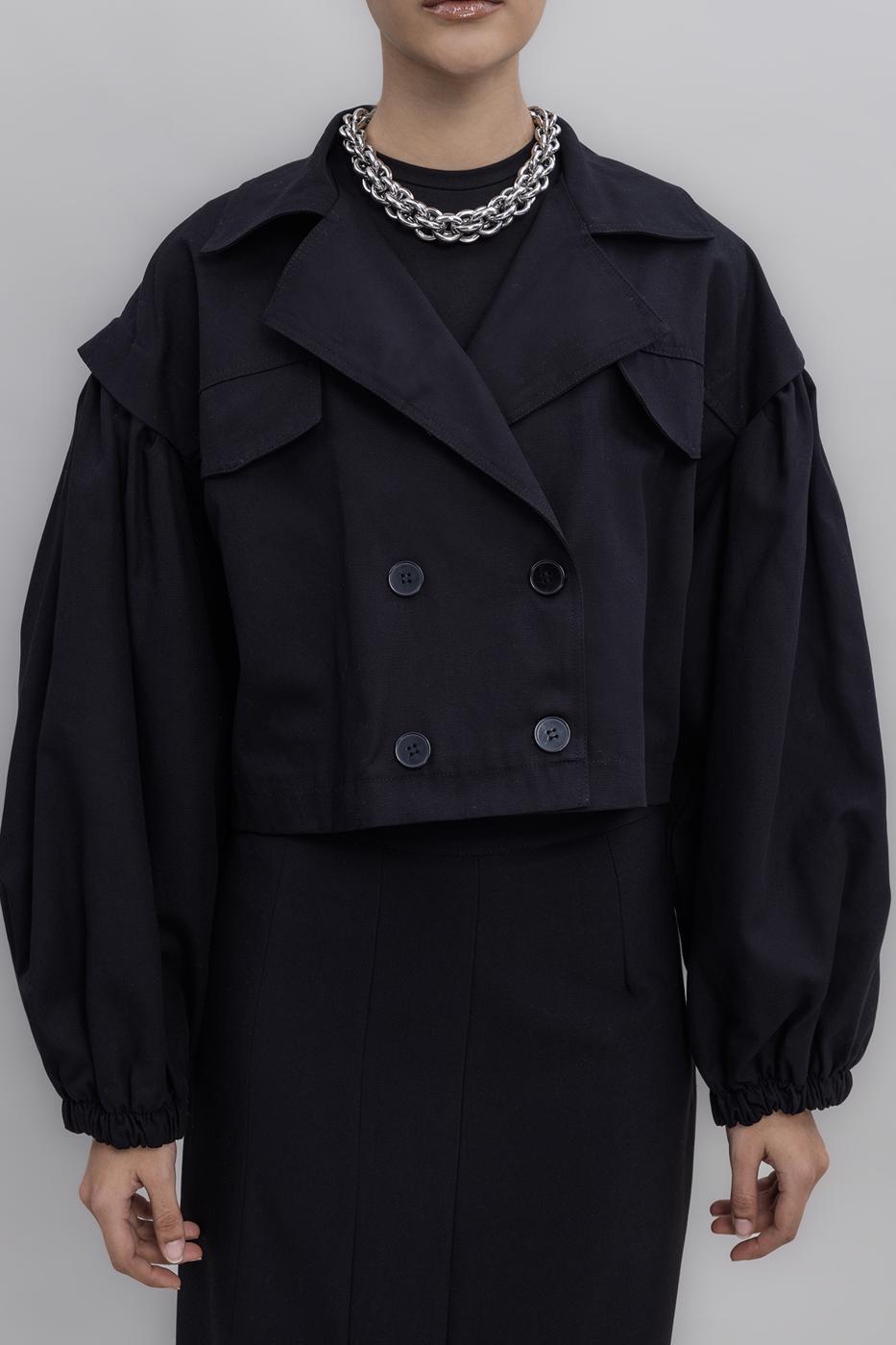 bsl-black-balloon-sleeve-short