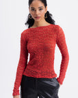 Coral Tulle Lace Top  - Porterist 1