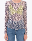 Navy Blue Long Sleeve Tulle Body - Porterist 2