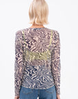 Navy Blue Long Sleeve Tulle Body - Porterist 3