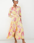 Yellow Three Quarter Sleeve Shirt Dres - Porterist 3