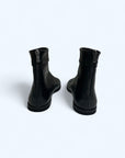 Genuine Leather Dixie Embroidered Black Boots - Porterist 4