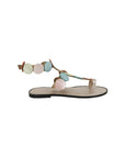 Genuine Leather Naomi Rainbow Pink Sandals - Porterist 2