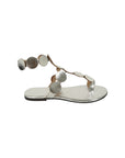 Genuine Leather Naomi Silver Sandals - Porterist 2