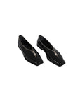 Zippy Zipper Detailed Ballerinas Black - Porterist 1