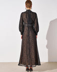 Beaded Organza Tulle Dress Black Fınal Item - Porterist 5