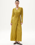 Metal Buckle Detailed Stylish Khaki Dress Fınal Item - Porterist 1
