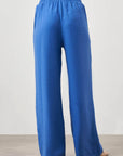 Mizalle Wide Leg Pants Blue Apparel Blue