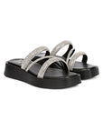 Vivi Blu - Ren Flats Footwear - Black/Silver