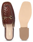 Future Brands Group Brown Izaan Heeled Mule - Porterist 4